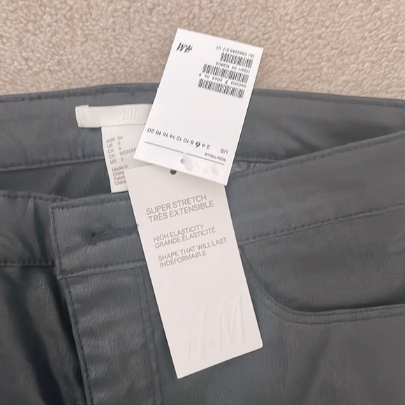 NWT H&M Skinny Waxed Jean - Picture 6 of 10